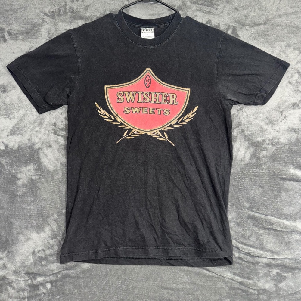 Men's Large All Time Pro Swisher Sweets T-Shirt Black Graphic Heavy Weight